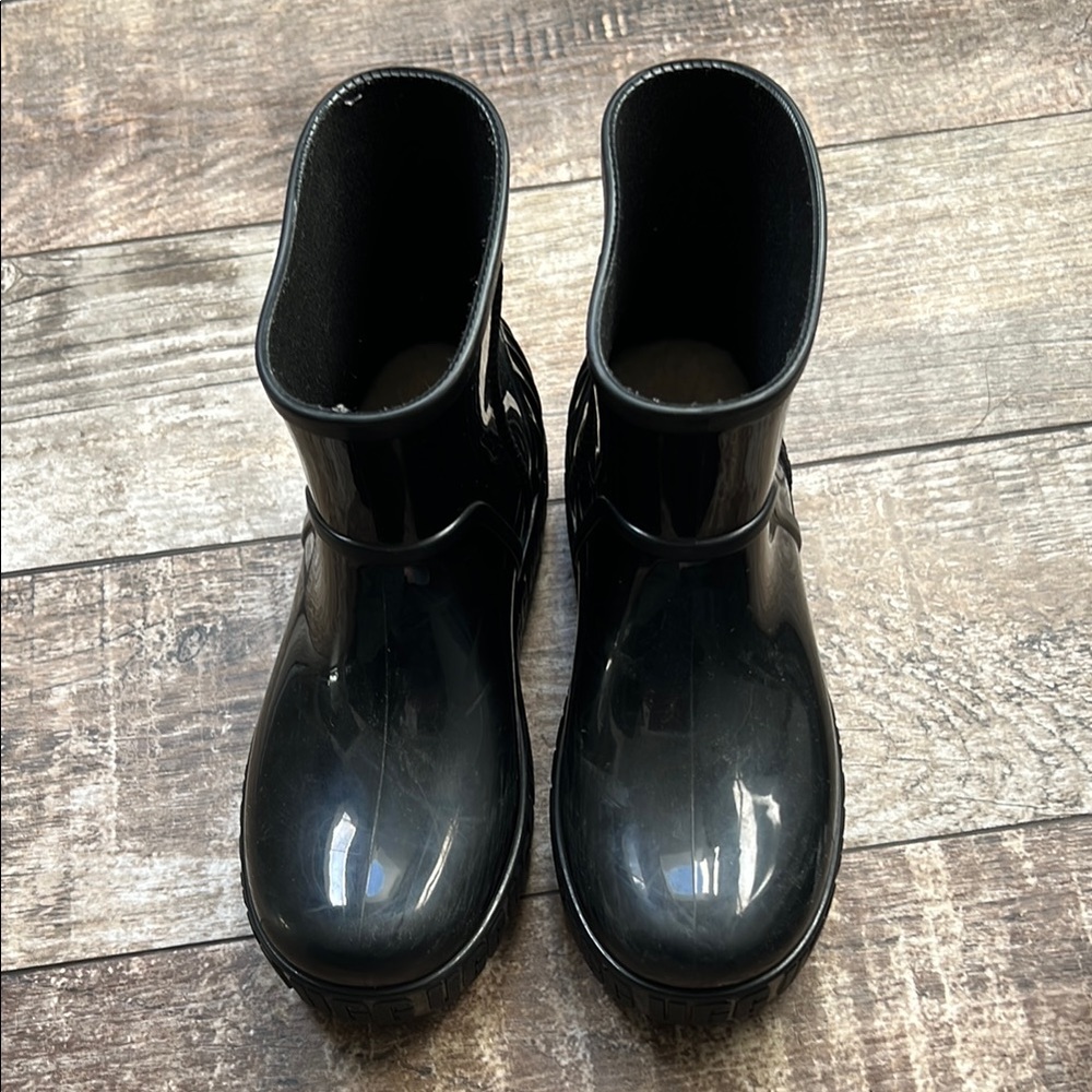 UGG Kids Black Rain Boots